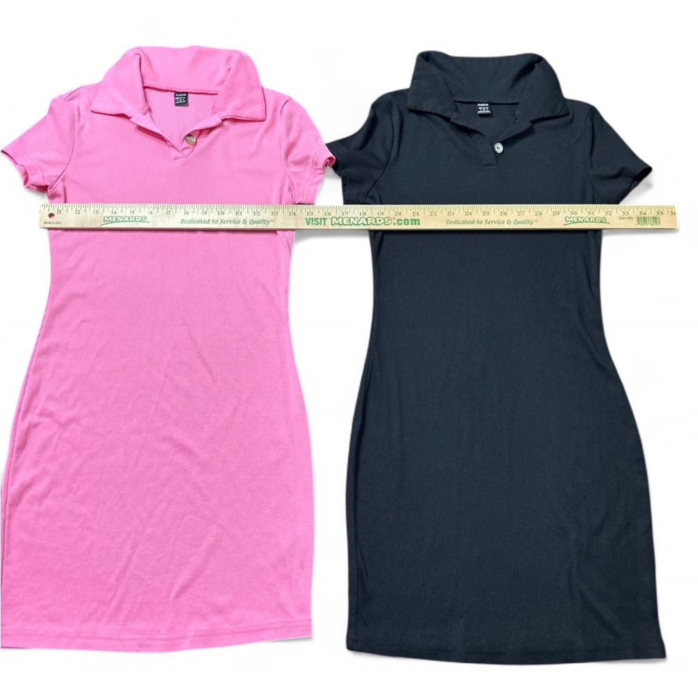 SHEIN Pink and Black Polo Dresses S-4-36  (Bundle) - Picture 5 of 5